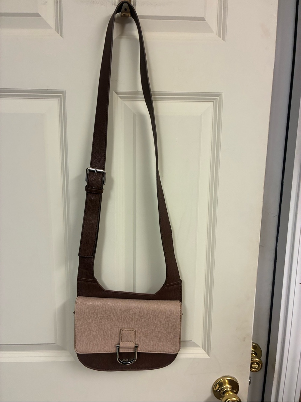 Nine West Brown and Blush Crossbody Shoulder Bag